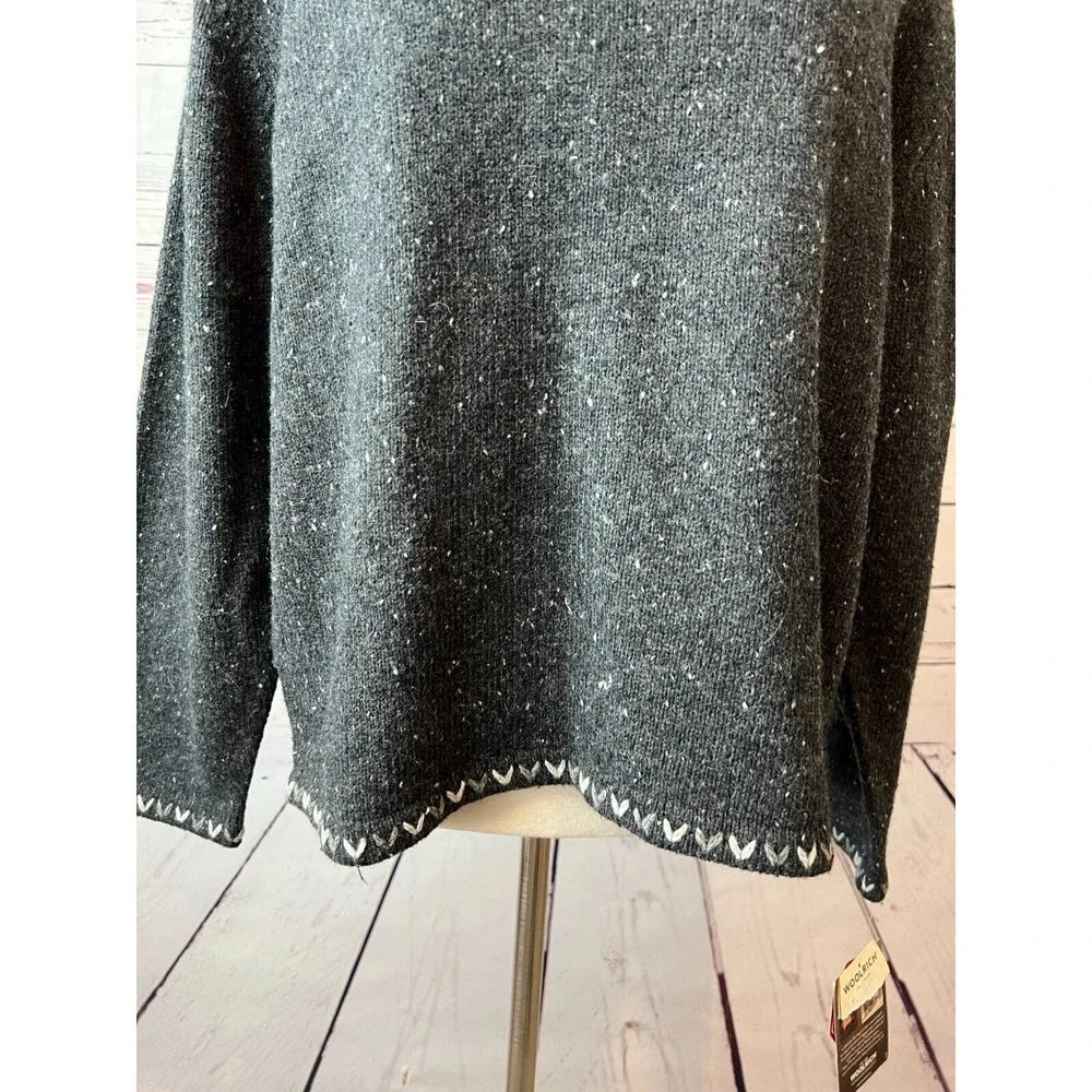 Woolrich Sweater Wool Knit XLP XL Petite Grandpa NWT Chunky Knit Aztec‎ Womens